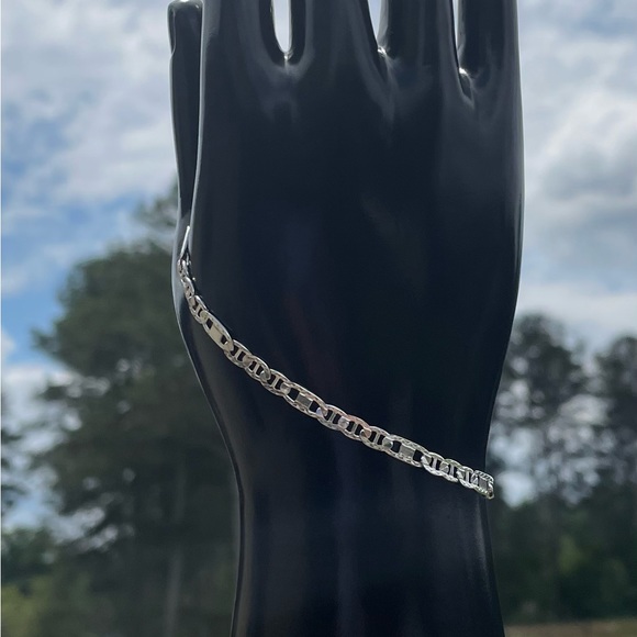 SS 4mm Mirror Chain Bracelet - Picture 2 of 2